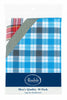 Front View Of The Light Blue Men's Quality 10 Pack Handkerchiefs