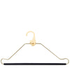 Leather Garment Travel Bag features a sleek hanger with a hook and a black bar for holding clothing securely.
