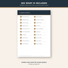 Example page from the Printable Travel Planner and Packing Checklist PDF showing planner contents.
