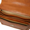 Internal Compartment View Of The Natural Professional Leather Briefcase