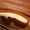 Internal Pocket View Of The Natural Professional Leather Briefcase