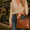 Olimpia Genuine Leather Tote Handbag