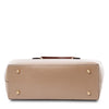 Underneath View Of The Nude Two Tone Leather Handbag