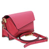 Angled And Shoulder Strap View Of The Pink Shoulder Bags For Women