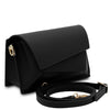 Angled And Shoulder Strap View Of The Black Shoulder Bags For Women