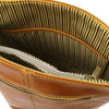 Internal Pocket View Of The Yellow Shoulder Handbag