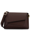 Front View Of The Chocolate Shoulder Bag For Ladies