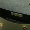 Internal Pocket View Of The Forest Green Shoulder Bag For Ladies