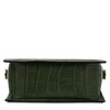 Underneath View Of The Forest Green Small Croc Print Handbag