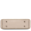 Underneath View Of The Beige Small Leather Crossbody Bag