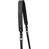 Shoulder Strap View Of The Black Small Leather Crossbody Bag