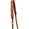 Shoulder Strap View Of The Cognac Small Leather Crossbody Bag