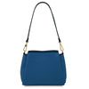 Rear View Of The Denim Small Leather Handbag That Forms The Small Leather Handbag And Wallet Set