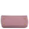 Underneath View Of The Ballet Pink Small Leather Handbag