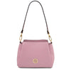 Front View Of The Ballet Pink Small Leather Handbag