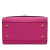 Underneath View Of The Fuchsia Small Leather Shoulder Bag