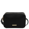 Front View Of The Black Small Shoulder Bag