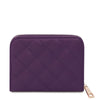 Rear View Of The Purple Small Zip Around Wallet