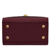 Underneath View Of The Bordeaux Small Leather Shoulder Bag