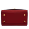 Underneath View Of The Red Small Leather Shoulder Bag