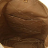 Internal Pocket View Of The Caramel Soft Leather Backpack