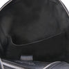 Internal Pocket View Of The Black Soft Leather Backpack