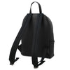 Rear View Of The Black Soft Leather Backpack