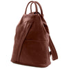 Luxury Leather Backpack made from soft full grain leather with adjustable straps and practical pockets.