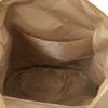 Internal Pocket View Of The Beige Soft Leather Backpack