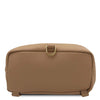 Underneath View Of The Caramel Soft Leather Backpack