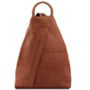 Luxury Leather Backpack made from soft full grain leather with a structured design and convenient pockets.