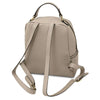 Women’s Soft Leather Backpack showcasing its elegant design and adjustable straps.