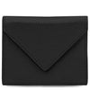 Front View Of The Black Womens Leather Wallet The Makes Up The Soft Leather Backpack and Wallet Set
