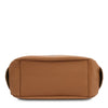 Underneath View Of The Caramel Soft Leather Handbag