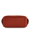 Underneath View Of The Terracotta Soft Leather Handbag