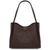 Rear View Of The Chocolate Soft Leather Handbag 