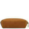 Underneath View Of The Natural Soft Leather Toiletry Case Associated With The Natural Leather Shoulder bag and Soft Leather Toiletry Case