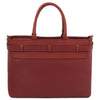 Rear View Of The Bordeaux Structured Leather Tote Bag