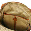 Internal Pocket View Of The Natural Stylish Laptop Backpack