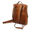 Rear View Of The Natural Stylish Laptop Backpack