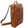 Angled View Of The Natural Stylish Laptop Backpack