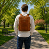 Man Posing With The Natural Stylish Laptop Backpack
