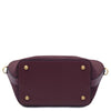 Underneath View Of The Bordeaux Suede Leather Handbag