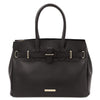 Front View Of The Black Ladies Handbag
