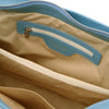 Internal Zip Pocket View Of The Azure Shopper Bag