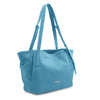 Angled View Of The Azure Shopper Bag