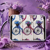 Tin Of 3 Bicycle And Flowers Handkerchiefs Gift Tin featuring bicycles and floral designs in an elegant gift tin.