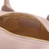 Internal Zip Pocket View Of The Lilac Tote Handbag