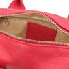 Internal Zip Pocket View Of The Pink Tote Handbag