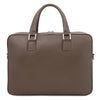Rear View Of The Dark Taupe Business Laptop Bag